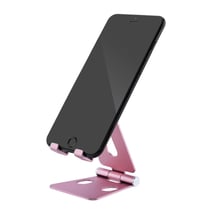 Avizar Support de Table Pliable pour Smartphones et Tablettes Rotatif à 270° Rose