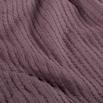 Tissu Jersey Bord Côte stretch Romy uni Mauve