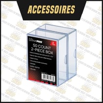 Ultra Pro Boîte de rangement 50 cartes - Transparent x2