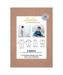 Pochette patron de couture LISBOA combinaison 6M-4A taille n°FR 6 MOIS-4 ANS