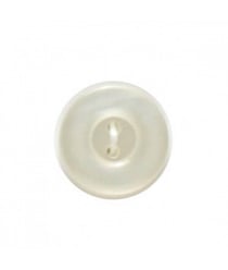 Carte de 6 boutons soucoupe transparent 17mm - Distrifil Ecru
