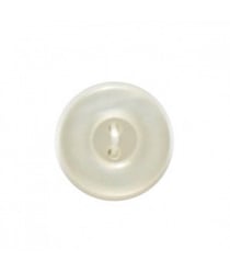 Carte de 6 boutons soucoupe transparent 17mm - Distrifil Ecru