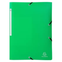 Chemise à élastiques 3 rabats PP OPAK - A4 - Vert clair - x 50 - Exacompta