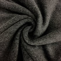 Tissu Polaire uni Gris anthracite chiné