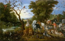 Puzzle 1000 pièces - Brueghel Pieter - Entrée des Animaux dans l'Arche de Noé - DToys