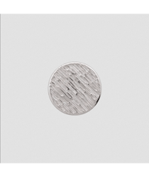 Bouton rond strillé relief à queue 20mm - Prym 82 Argent