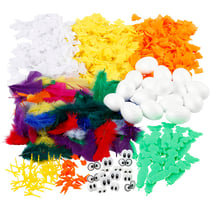 Kit pour la réalisation de poussins de Pâques, H : 6 cm, 16 pièce, 1 set