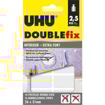 Pastilles adhésives - Double face - Extra forte - Transparent - UHU Double fix