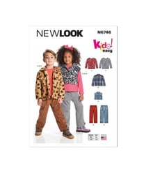 Patron New Look 6746 - Veste et pantalon du 98 à 128 (FR) taille n°FR 3-8