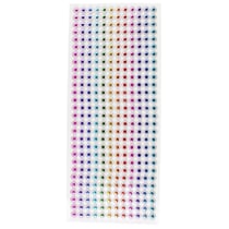MégaCréa DIY - Stickers strass multicolore en bande 0,8 cm