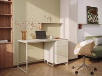 Bureau MDF Beige clair LEXTON - Beliani