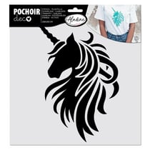 Pochoir pour textiles - Licorne