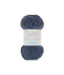 Pelote à tricoter TWIST - 100gr - Trimits 05 Noir/bleu