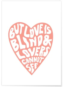 Affiche Amour aveugle | A3 : 29,7x42cm