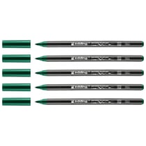 Lot de 5 Feutres pinceau porcelaine EDDING 4200 - Vert - 1-4 mm
