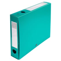 Boite de classement à pression Dos 60mm polypropylène 7/10e Opaque - A4 - Vert - x 10 - Exacompta