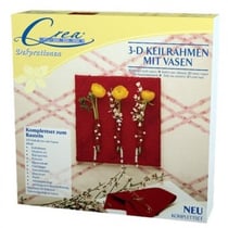 Coffret toile sur chassis 3d avec vases - activite creative - crea donna - 21008