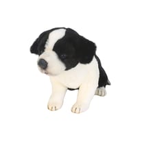 Peluche border colley bebe assis 25cm - Anima - Beige