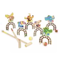 Jeu de Croquet en Bois - Attraction Applepop pour Enfants