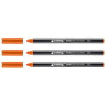 Lot de 3 feutres de coloriage pointe moyenne 2 mm - EDDING - Orange - 1300