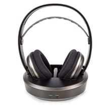Nedis Casque TV sans Fil RF avec Station de Charge et Portée 100 m Noir