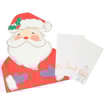 16 Serviettes + 16 Marque-Places Père Noël