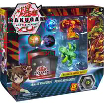 Bakugan battle planet - battle pack ventus phaedrus et pyrus hydranoid : 5 boules - 10 bakucores - spin master 20115151