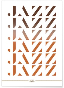 Affiche Jazz since 1910 | A3 : 29,7x42cm