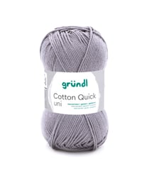 Fil à tricoter COTTON QUICK UNI - Gründl - PPSC - certifié Oeko-Tex 070 Gris