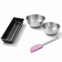 Set de 4 ustensiles de pâtisserie moule à gâteaux 2 bols et spatule pâtisserie Black mettallic Black mettallic Zenker  Black mettallic