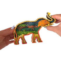 Kit en bois 3D à peindre Éléphant Creatifwood