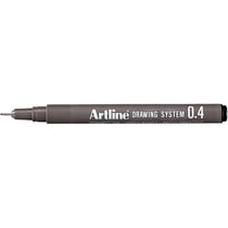 Feutre d'écriture permanent - ARTLINE - Pointe ogive 0,4 mm - Noir - Drawing System