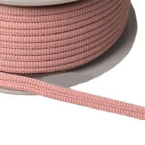 Double cordon 9mm vieux rose au mètre