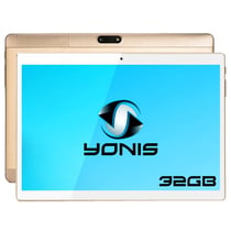 Tablette Android 10 Pouces 4G 7.0 Octa Core 2Go Ram Bluetooth GPS 32 Go Or + SD 32Go YONIS