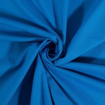 Tissu Coton uni Bleu galois