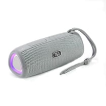 Enceinte Bluetooth LED TWS Son Clair Radio FM Autonomie 3H USB TF V5.3 Gris YONIS