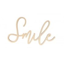 SMILE - 16X30 CM - MOT EN BOIS