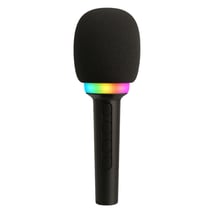 Micro-Enceinte Karaoké Bluetooth 3W avec Lumières LED RGB, Effets Vocaux Magiques et Batterie Rechargeable
