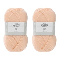 Prima Mercerie | Pelote de laine | pelote pour layette bébé | 100% acrylique | lot de 2 pelotes