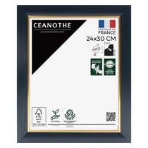 Cadre photo Hades bleu doré 24x30 cm