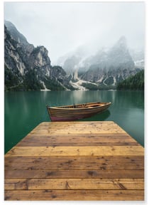 Poster Nature paysage montagnes | A3 : 29,7x42cm