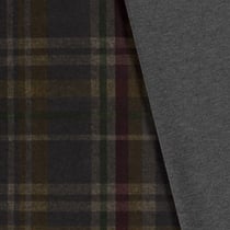 Tissu Jersey Milano Charles sur fond Gris anthracite