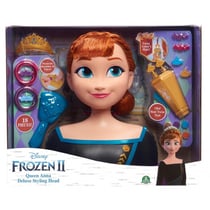 Tête à coiffer deluxe reine des neiges 2 : anna - disney frozen 2 - giochi preziosi - poupee
