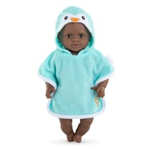 Cape de Bain Pingouin pour poupon 30 cm