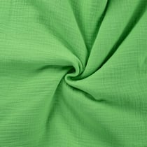 Tissu Double gaze de coton uni Vert fluo - Au mètre