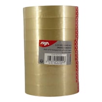 8 rouleaux de rubans adhésifs - Transparents - 19mm x 66m