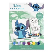 Kit peinture par numéros stitch, 6 images - disney classic - art créatif, coloriage