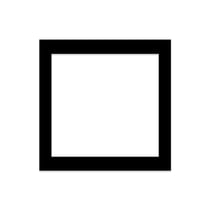Passe partout pour cadre 40 x 40 cm ext - 30 x 30 cm int - noir
