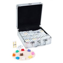 Coffret mexican train - jeu de dominos double 12 mexicain