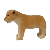Figurine Lionceau en bois